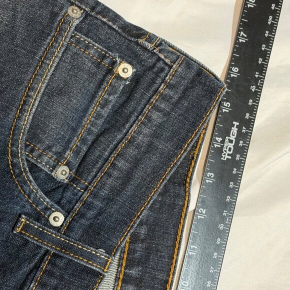 Signature Levi Strauss & Co Mens Straight Fit Jeans Size 32x29 Hemmed Blue Denim - Picture 6 of 9